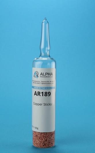 APARAS DE COBRE, FRASCO COM 100 GRAMAS - ALPHA RESOURCES