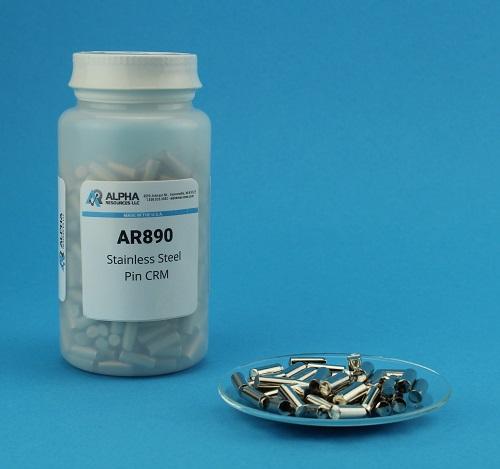 MATERIAL DE REFERÊNCIA DE CARBONO E ENXÔFRE EM PINOS DE AÇO DE 1G, FRASCO COM 454 GRAMAS - ALPHA RESOURCES