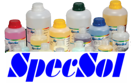 PADRÃO “MR” MONO E MULTI ELEMENTAR PARA O EQUIPAMENTO DE ABSORÇÃO ATÔMICA, RATREÁVEL AO NIST, FRASCO DE 125ML, 250ML E 500ML - SPECSOL